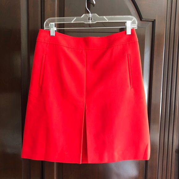 Loft Orange A-line  skirt . - Picture 2 of 8